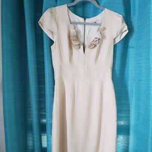 Rebecca Taylor Cream Linen Dress